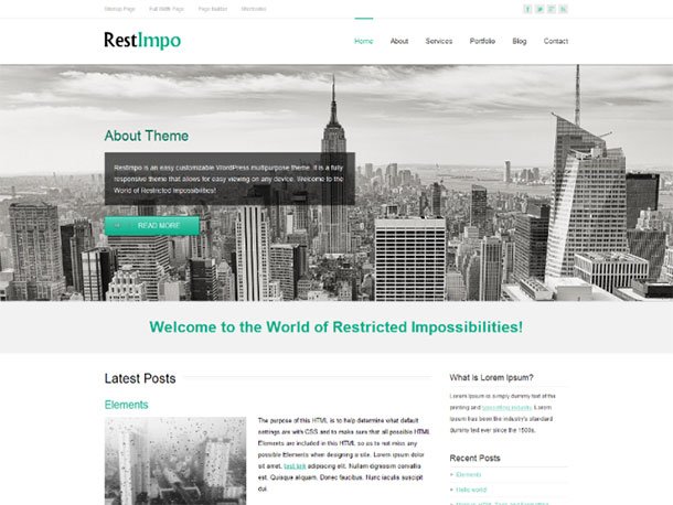 RestImpo Corporate WordPress Theme