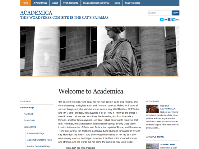 Academia Super Fast WordPress Theme