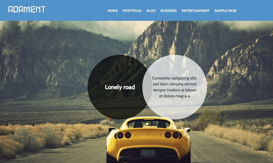 Adament Bootstrapped WordPress Theme