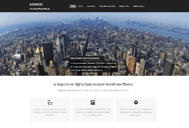 Adamos Corporate WordPress Theme