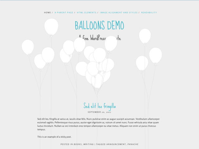 Balloons Charity WordPress Theme