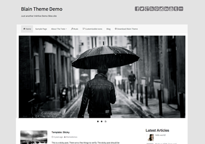 Blain Bootstrapped WordPress Theme