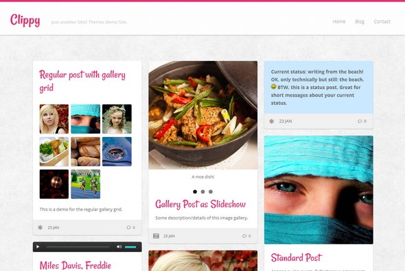 Clippy Pinterest WordPress Theme
