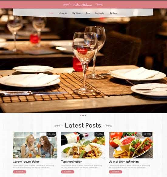 Cozy Restaurant WordPress Theme