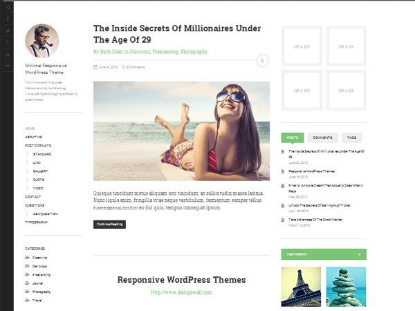 DW Minion Content Sharing WordPress Theme