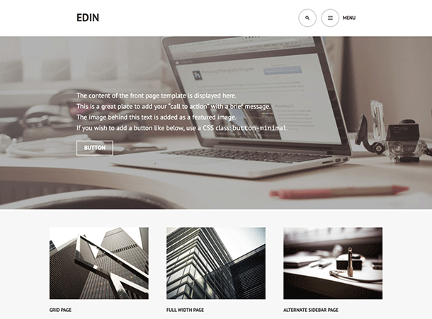 Edin Corporate WordPress Theme