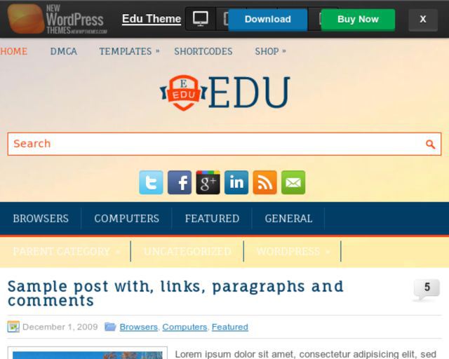 Edu Education WordPress Theme