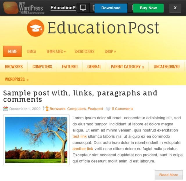 EducationPost Education WordPress Theme