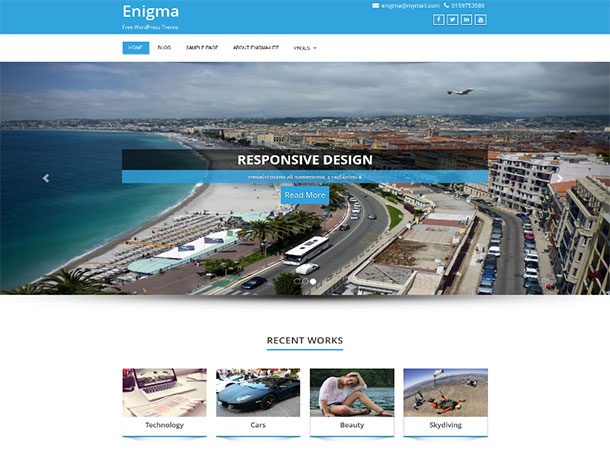 Enigma Corporate WordPress Theme