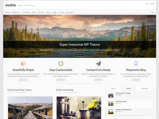 Evolve BuddyPress WordPress Theme