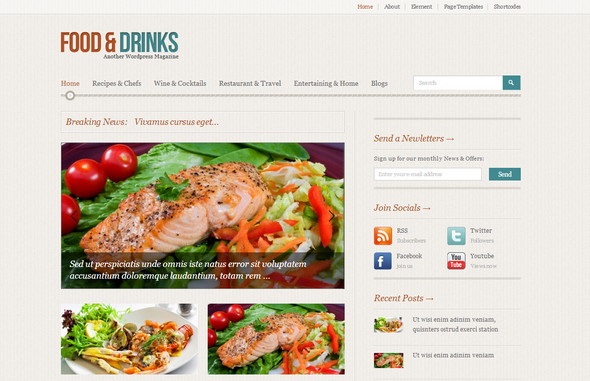 FoodMag Restaurant WordPress Theme