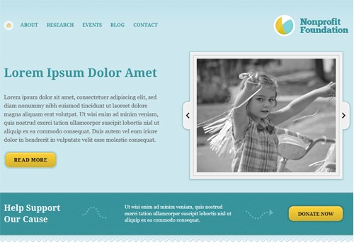 Foundation Charity WordPress Theme