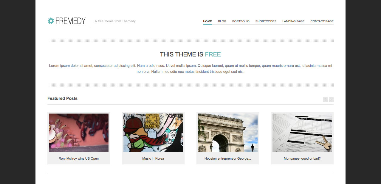 Fremedy Genesis WordPress Theme