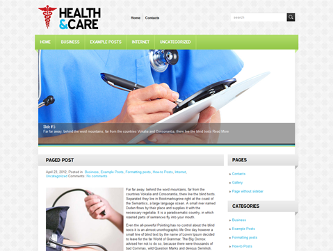 HealthCare Health And Medical WordPress Theme