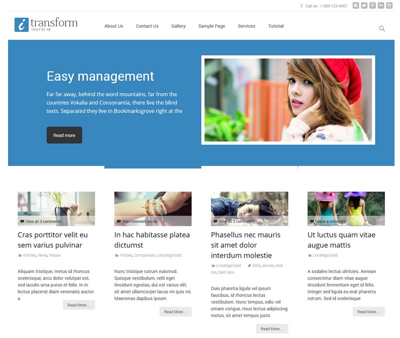 i-Transform Super Fast WordPress Theme