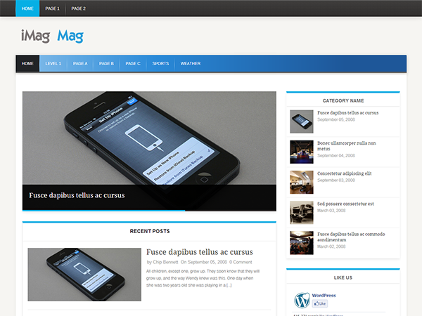 iMag Super Fast WordPress Theme