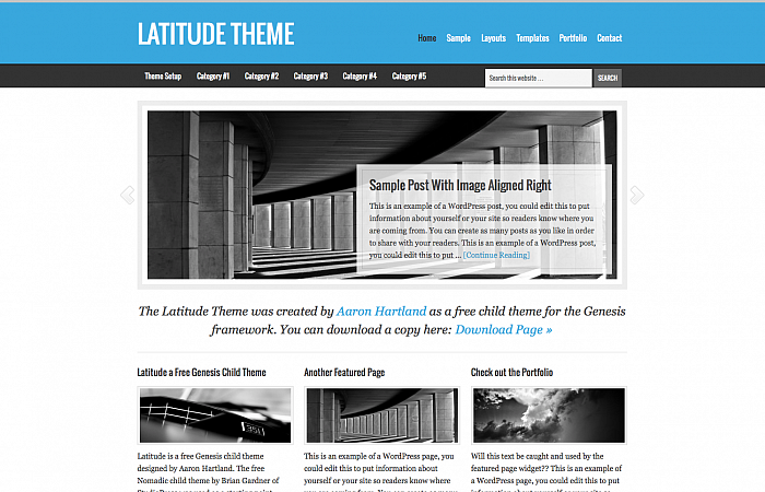Latitude Genesis WordPress Theme