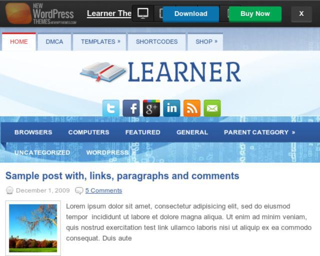 Learner Education WordPress Theme