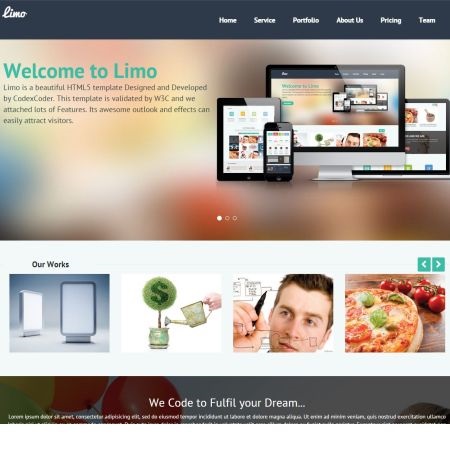 Limo One Page WordPress Theme