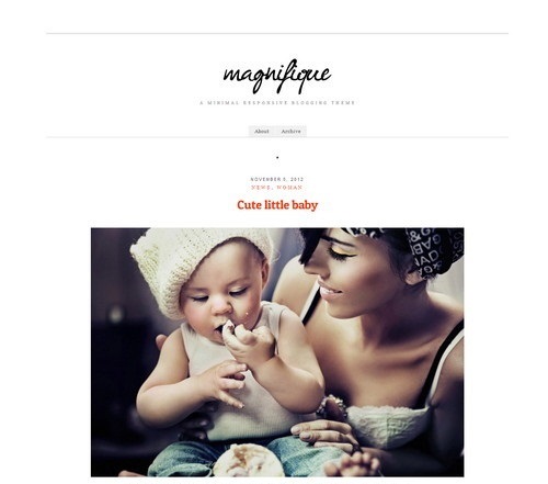 Magnifique Responsive WordPress Theme