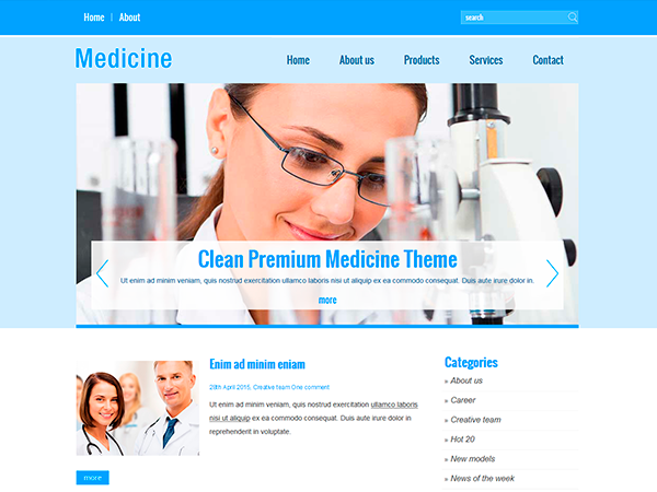 Medicine Health And Medical WordPress Theme