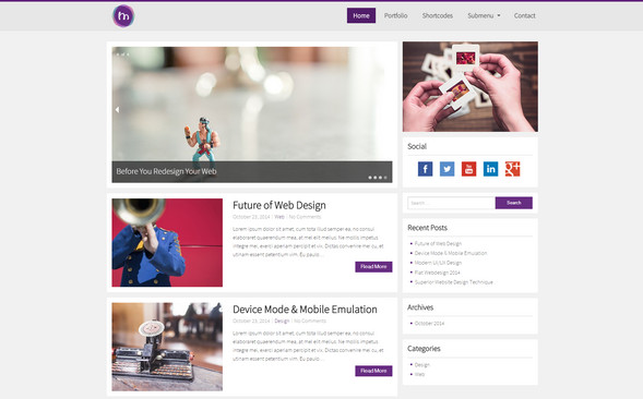 MioMio Magazine WordPress Theme