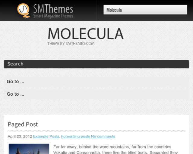 Molecula Education WordPress Theme