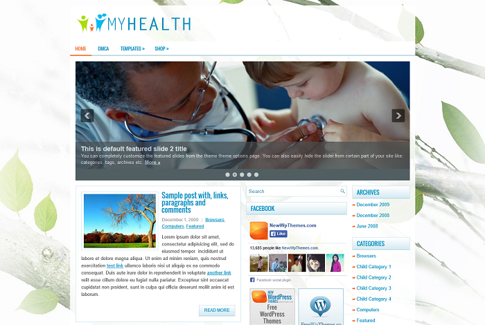 MyHealth Health And Medical WordPress Theme