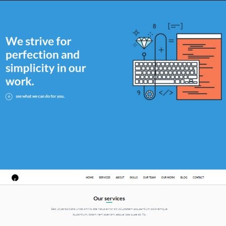 One Engine One Page WordPress Theme