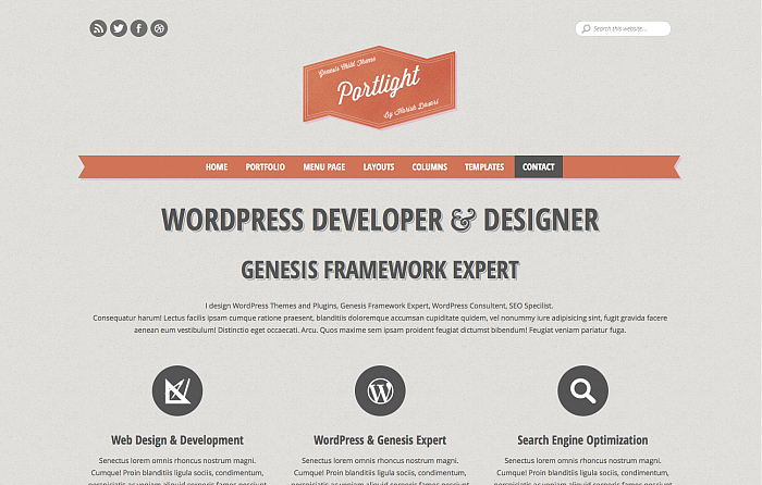 Portlight Genesis WordPress Theme