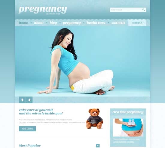 Pregnancy Health And Medical WordPress Theme