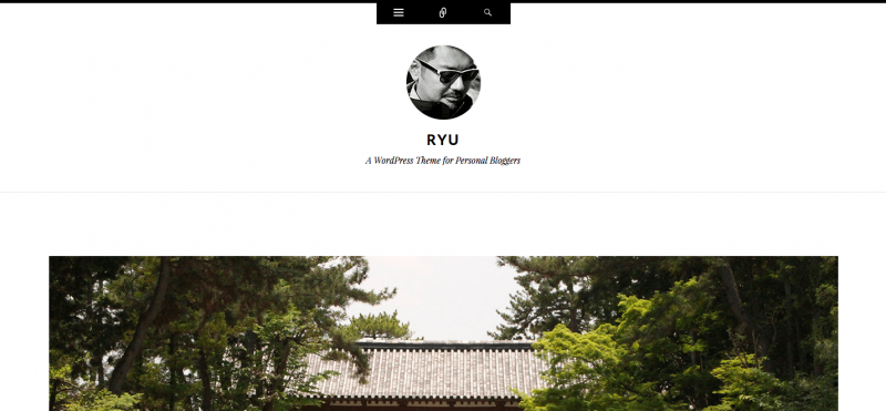 Ryu Personal Blog WordPress Theme