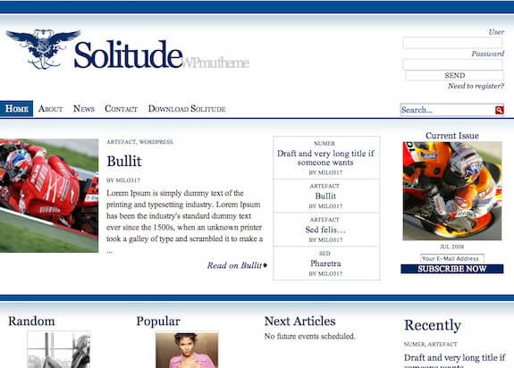 Solitude BuddyPress WordPress Theme