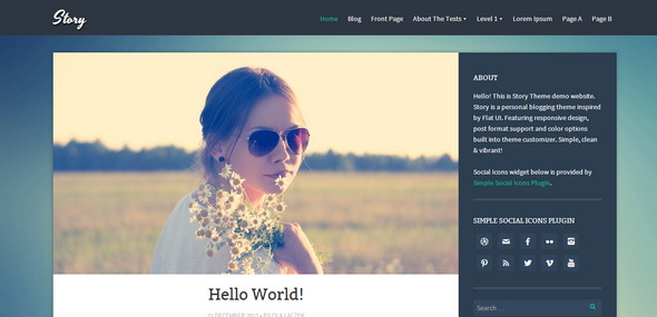 Story Personal Blog WordPress Theme