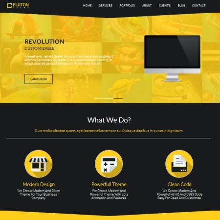 TA Pluton One Page WordPress Theme