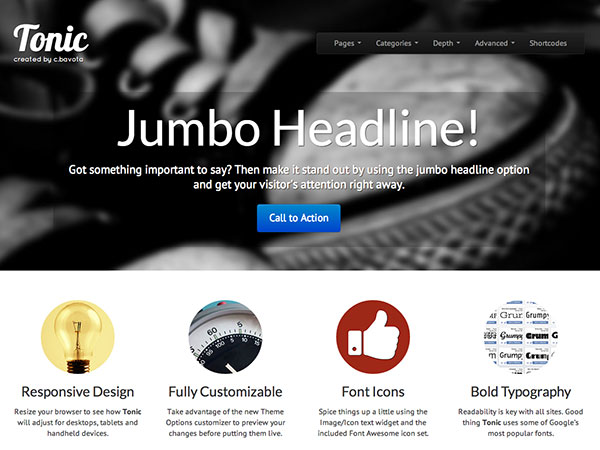 Tonic Corporate WordPress Theme