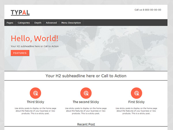 Typal Corporate WordPress Theme