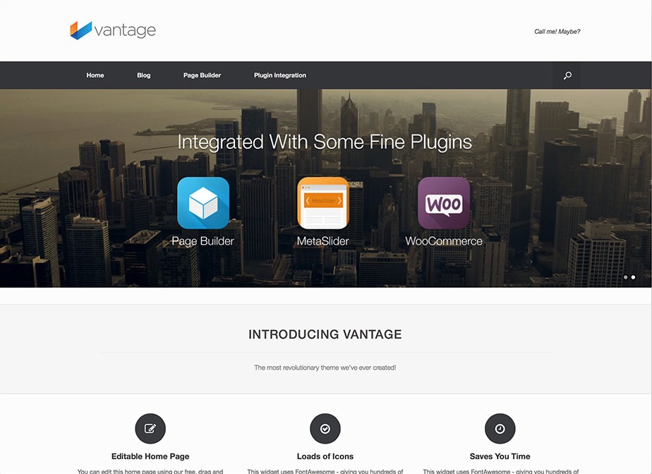 Vantage Responsive WordPress Theme