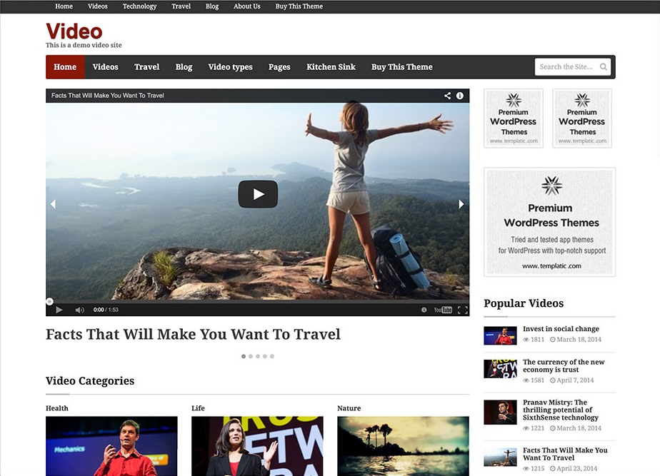 Video Theme Video WordPress Theme