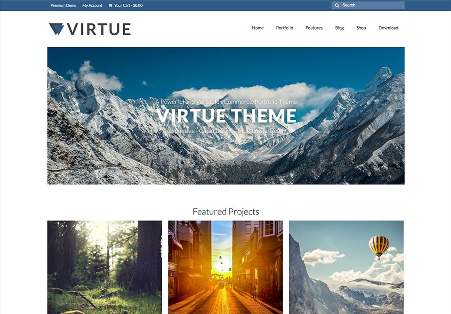 Virtue Super Fast WordPress Theme