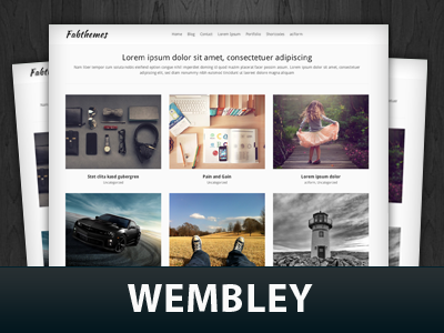 Wembley Bootstrapped WordPress Theme