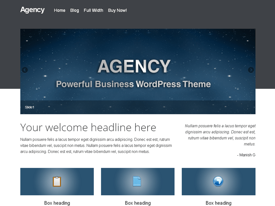 Agency Agency WordPress Theme