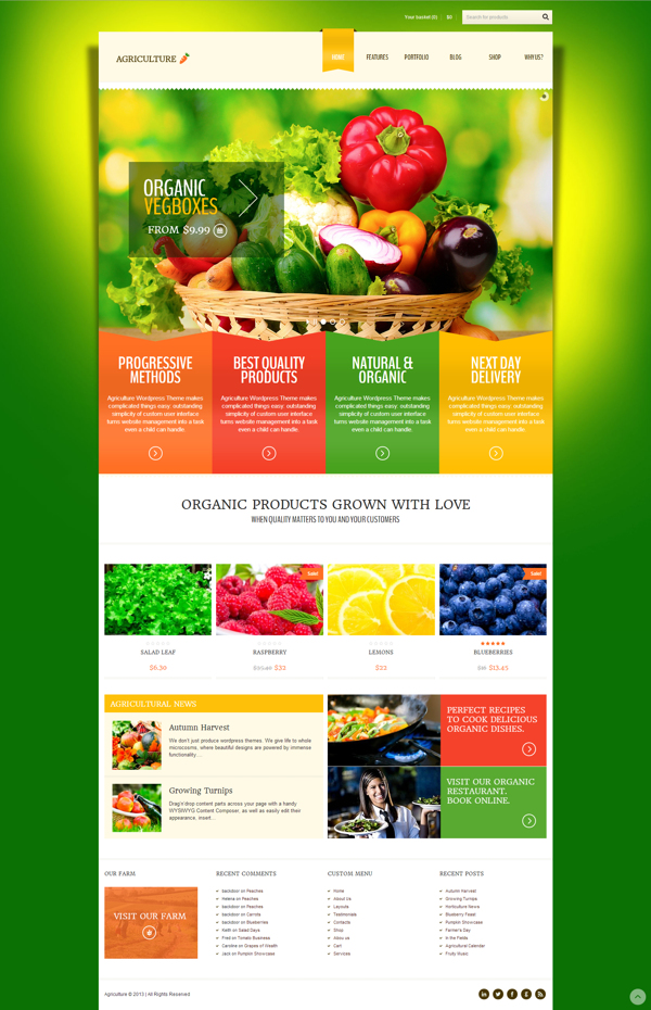 Agriculture Premium Farmin WordPress Theme