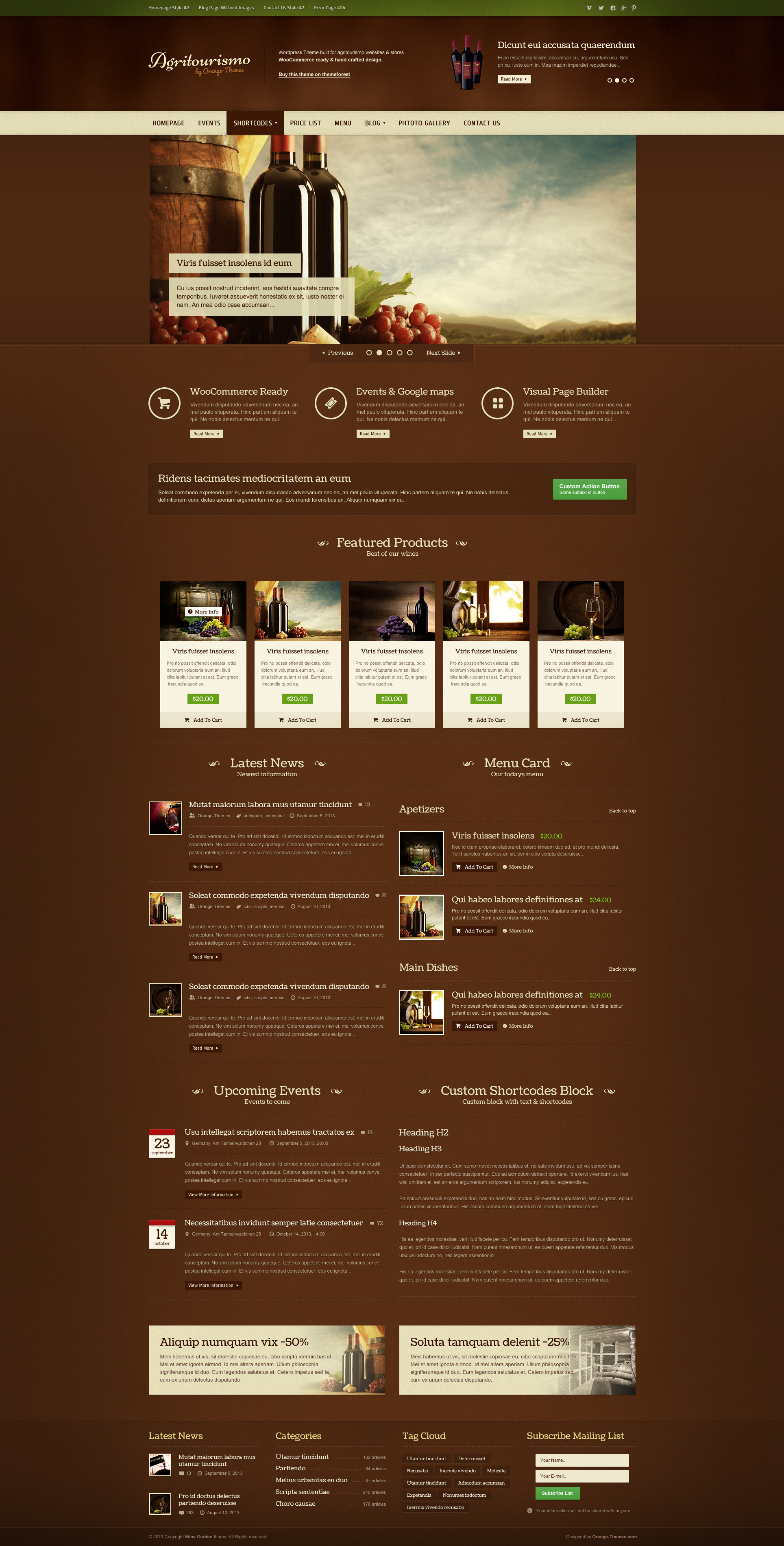 AgriTourismo Premium Farmin WordPress Theme