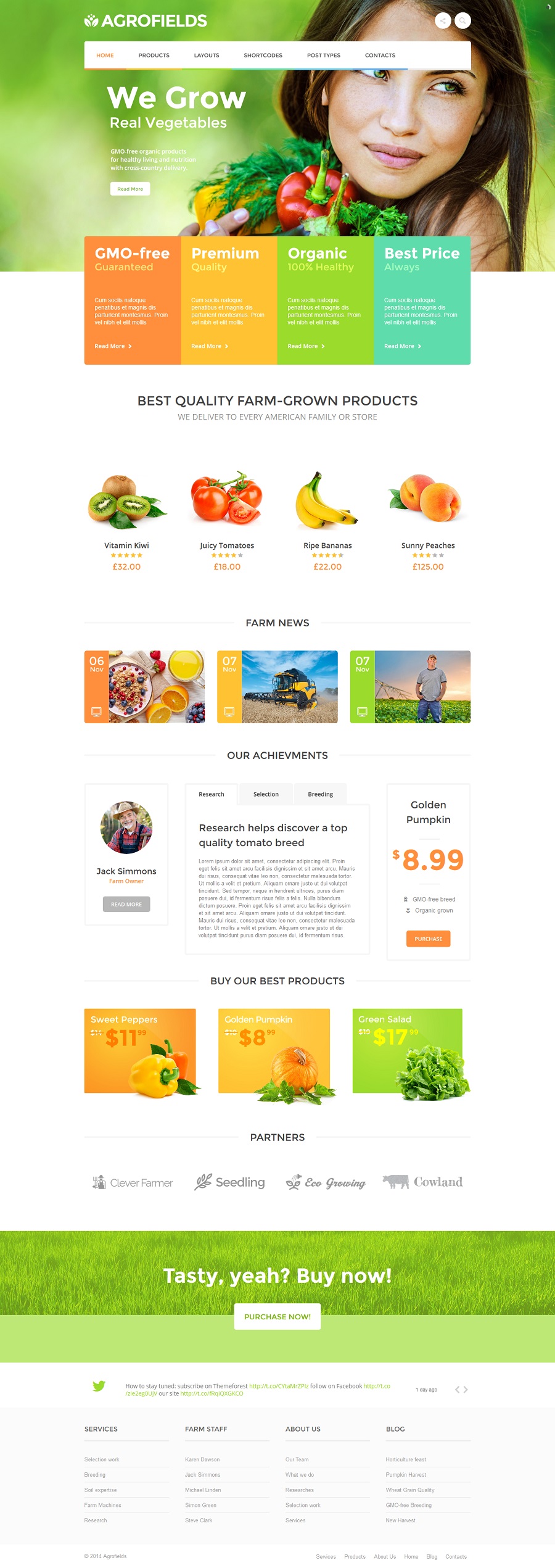 Agrofields Market Premium Farmin WordPress Theme