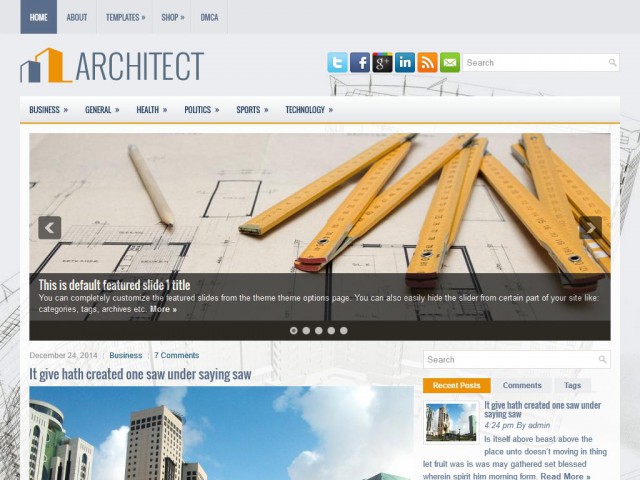 Architect Architecture WordPress Theme