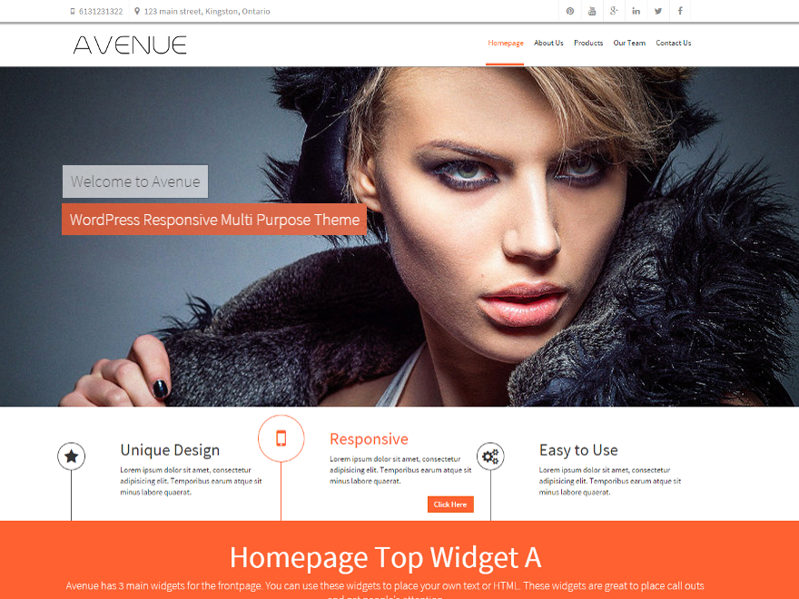 Avenue Agency WordPress Theme
