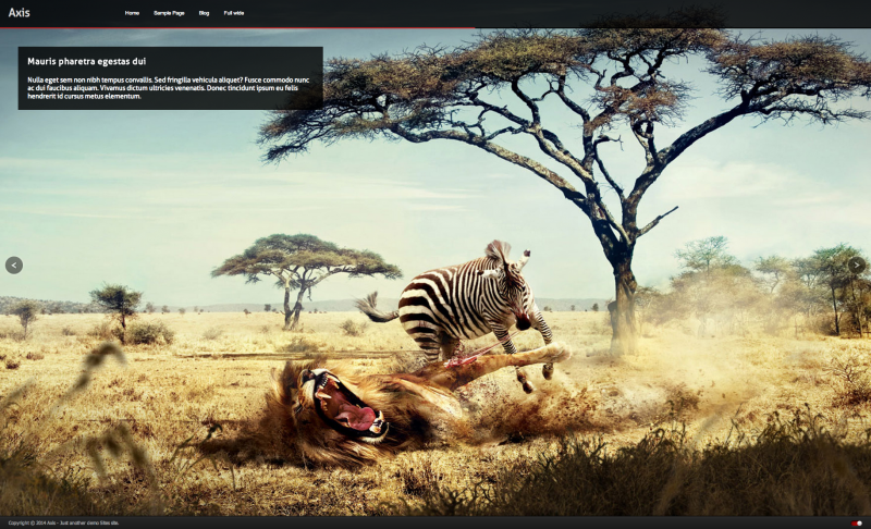 Axis Fullscreen WordPress Theme