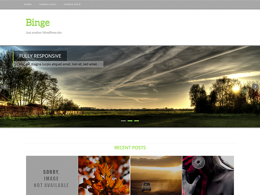 Binge Premium Sports WordPress Theme