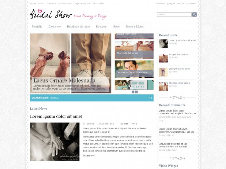 Bridal Show Wedding WordPress Theme